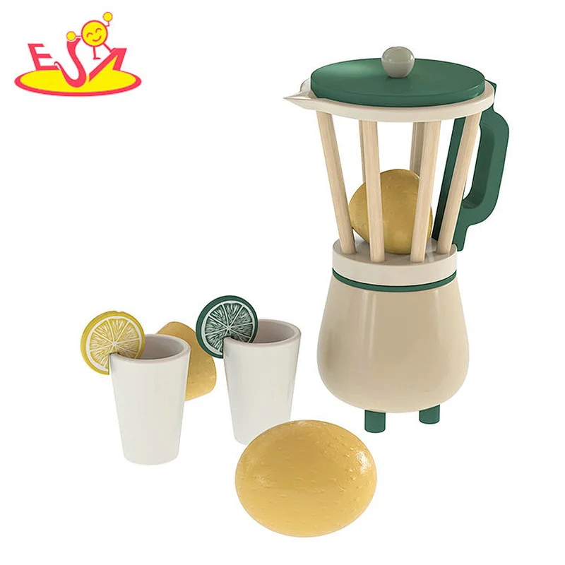 تصميم جديد معكرون لعبة مطبخ خشبية لطيفة للأطفال W10C582